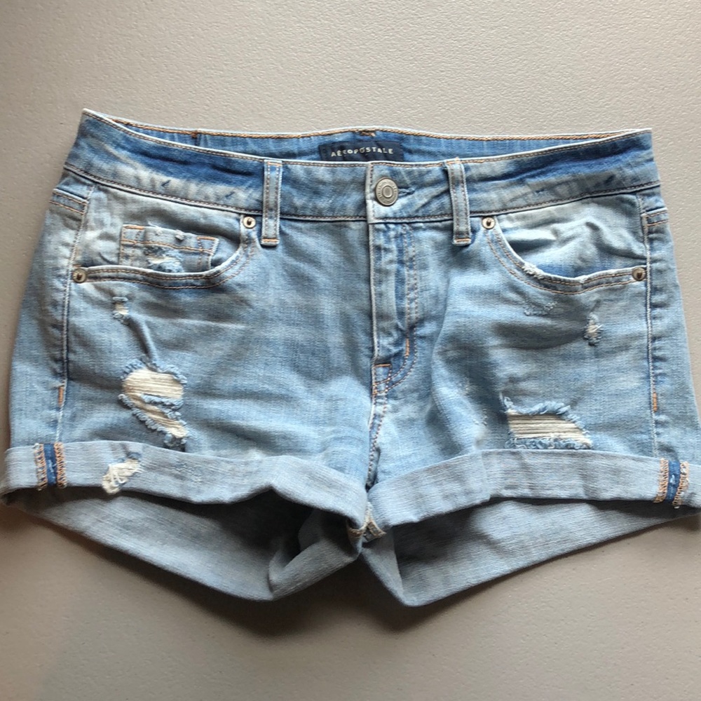 Denim shorts